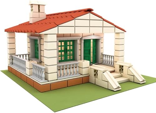 ZARKEET DIY Mini Educational Cement Bricks Construction House Learning Toys for Boys, Environmental Protection Material Building (Blocks Accessories/Cements/Tools), Gifts for 6+Years Childs (208pcs)