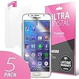 Galaxy S6 Screen Protector [5 Pack] Cellto Premium Ultra HD [Diamond Clear] Screen Protector [99% Transparency]