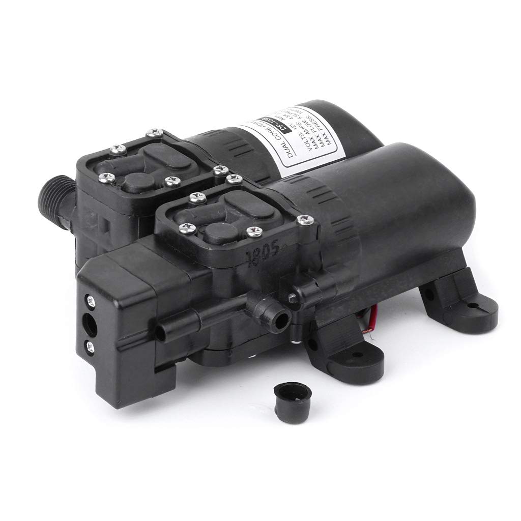 lailongp High performance pressure double pump, 12V DC mini electric water motor machine.