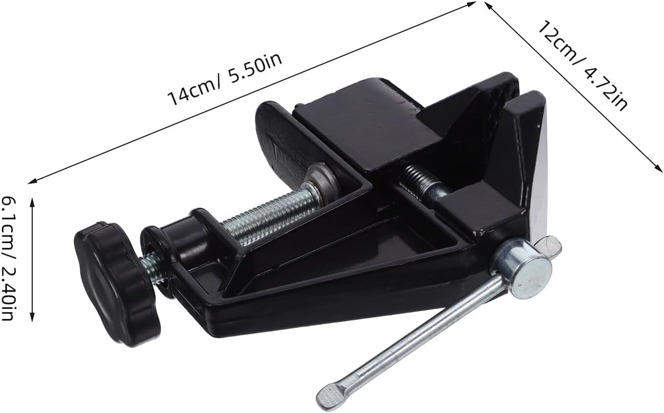 Mini Bench Vise Table Clamp 0-55mm Adjustable Clamping Range, Multi-functional Forged Steel Workbench Vise for Woodworking and Home Repair Tools