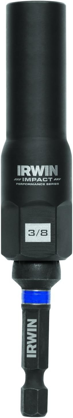IRWIN Bolt-Grip 1859106 Irwin Tools Impact Performance Series Bolt Grip Bolt Extractor with 3/8-Inch Square Drive with 1/4-Inch Hex Adapter