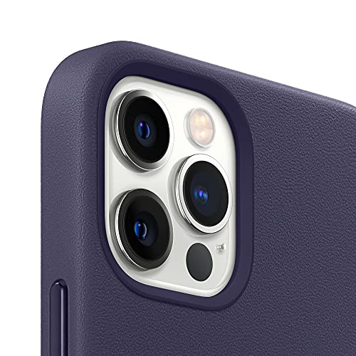 Image of Apple iPhone 12 Pro Max Leather Case with MagSafe - Deep Violet