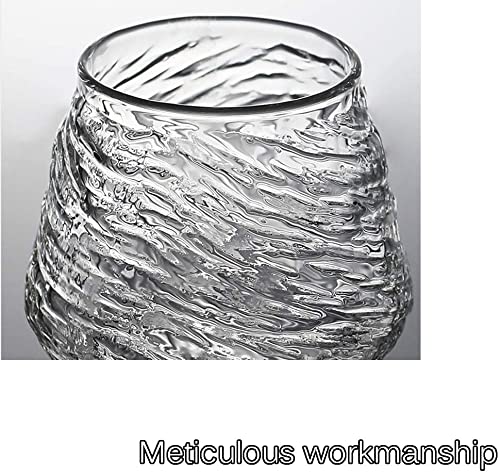 Whiskey Champagne Glasses Water Tumblers Glasses Crystal Glass Whiskey Glass Cocktail Glass Water Glass Thick Bottom Rock Glasses Elegant Water Glass High Capacity 13.3Oz Drinking Glasses Wine Glass #TOP4