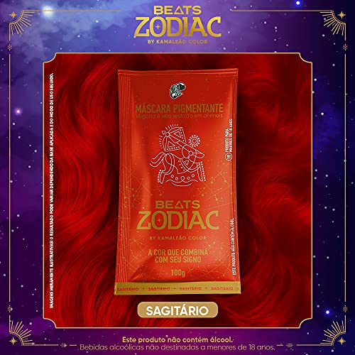 Máscara Pigmentante Beats Zodiac, Sagitário, Kamaleão Color, 100 g
