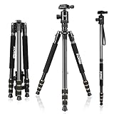 Zomei 668 Tragbare 360 Grad Kugelkopf Tripod DSLR SLR Kamera Stativ Einbeinstativ für Einsteiger Fotografen