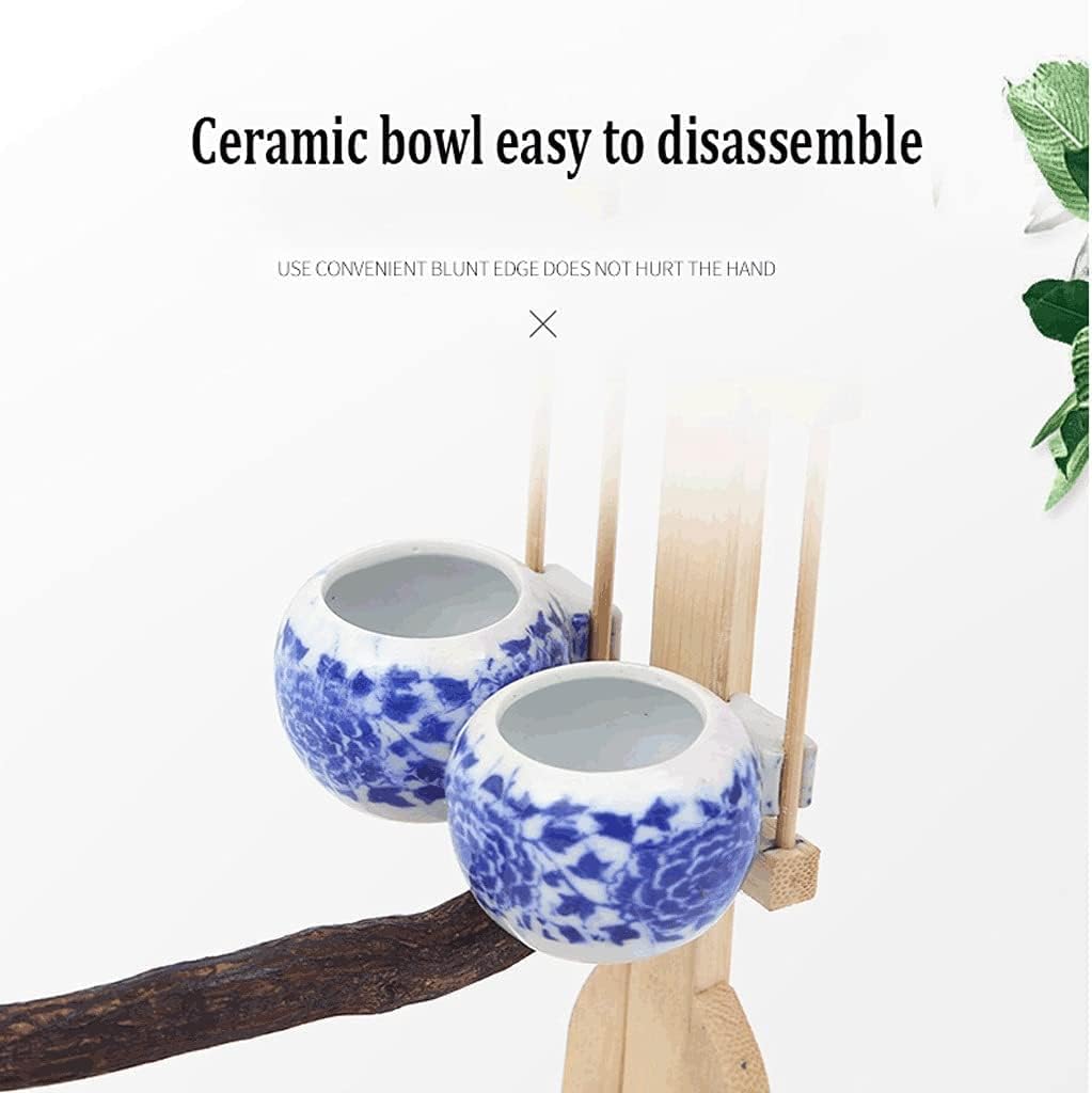 Elegant Birdcage Birdcages Bird Perch Play Stand Bird Feeder Stand with Rolling Standing Portable Bird Cages for Outdoor Exquisite Beautiful，Purple