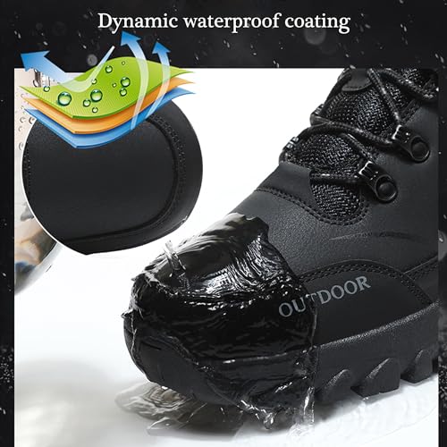 Asifn Men's Hiking Shoes Womens Hiking Shoes Slip Resistant Waterproof Shoes Outdoor Climb Walking Jogging Travel Trail Trekking2