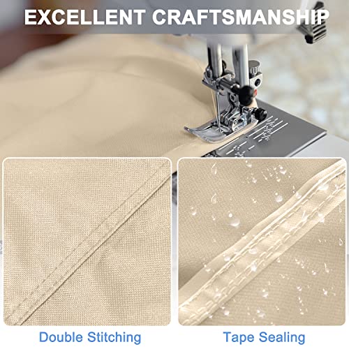 Abccanopy Outdoor Patio Table Cover Outdoor Bar Cover Bistro Set Cover 600D Oxford Waterproof Anti-Uv Covers Table And Chairs Set Cover For 60X34X30 Inches #TOP3