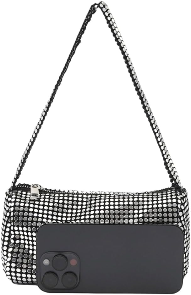 Unique Shoulder Bag Fashion Underarm Purse Sequined Evening Bag With Spacious Interior For Wedding Party Essential