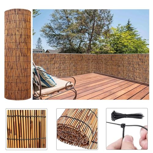 Clôture décorative de patio en roseau naturel haut de gamme - 3