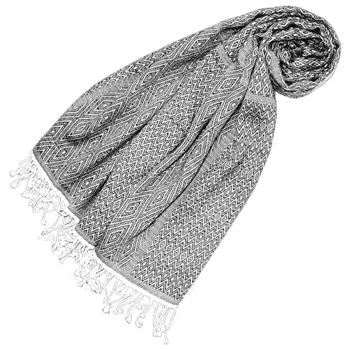 Écharpe femme motif cachemire Lorenzo Cana pour rester au chaud avec élégance en hiver