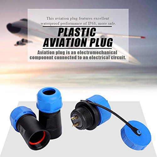 Conector de Cable En Línea SP21 IP68 2 Pin Aviación miniatura 3