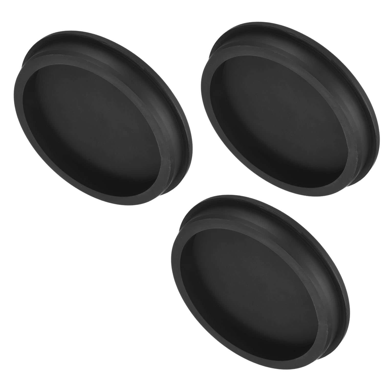 uxcell High Temp Silicone Plug Mount Dia 126.5mm/4.98 inch t Shaped Rubber Stopper Hole Plugs for Powder Coating Plating Waterproof Plugs Sealing Plugs Black Pack of 2(OD 135.5mm)