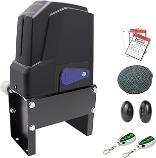 TOPENS CF800 Fast Sliding Gate Opener Chain Drive Automatic Gate Motor for Heavy Driveway Slide Gate Up to 1800 Pounds, Electric Gate Operator AC Powered with 20ft Roller Chain and Remote Control