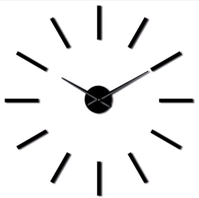 Lllyzz 3d Gran Acrilico Efecto Espejo Reloj De Pared Diseno Simple