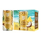 Island Oasis Nitro Infused Pina Colada Craft Mixer, 8.4 fl oz, pack of 4, Naturally Flavored Mocktail & Non-Alcoholic Mixer