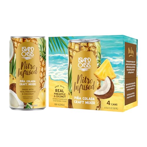 Island Oasis Nitro Infused Pina Colada Craft Mixer, 8.4 fl