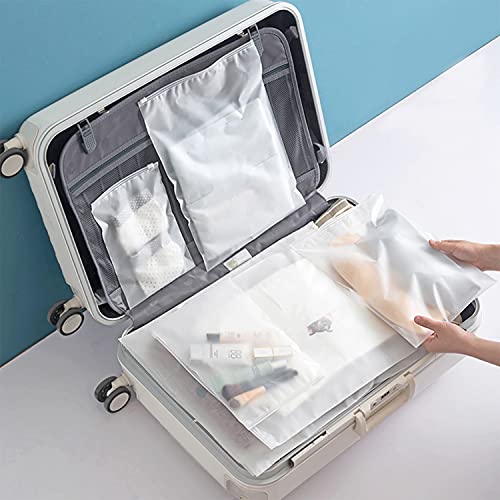 20 stks Reizen Accessoires Herbruikbare Plastic Ziplock Ziekenhuis Tassen Moederschap Essentials Vakantie Kleding Verpakking Verzegelde Opbergtas Schoen Pouch Bagage Organizer voor Vrouwen Mannen Vacuüm Hersluitbare - Image 7