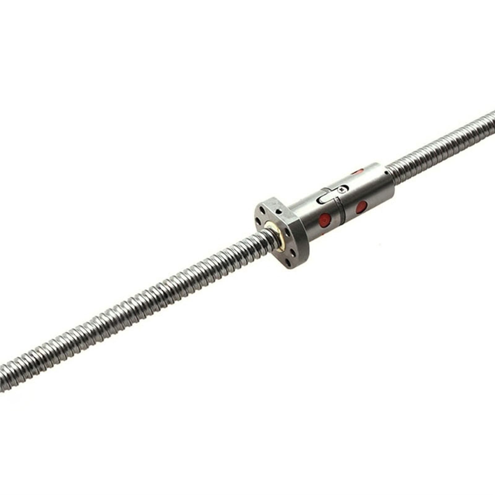 Zestaw śrub kulowych, C7 DFU2505 Walcowana śruba kulowa Podwójna nakrętka bez końca Gwint RH 25x5 mm 100-1000(100mm)