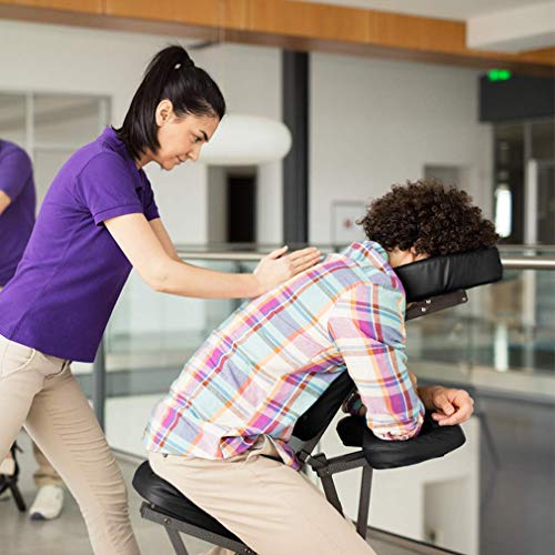 Portable Massage Chairs Tattoo Chair Therapy Chair 4 Inches Thickness Sponge Height Adjustable Folding Massage Chair Face Cradle Salon Massage Chair Spa Chair Carring Bag #TOP1