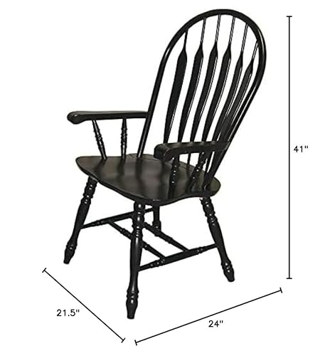 Sunset Trading Black Cherry Selections Dining Chair, Distressed Antique #TOP2