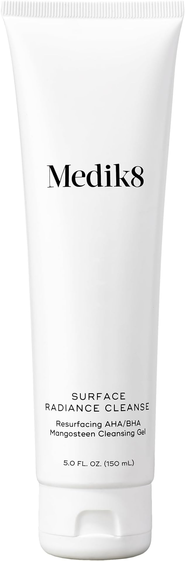 Medik8 Surface Radiance Cleanse - AHA and BHA Daily Cleanser with Glycerin Inclusion - Exfoliating, Gentle Foaming Gel for a Bright, Healthy Complexion - Hydrating, Anti-Aging Skin Repair - 5.0 oz