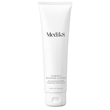 Medik8 Surface Radiance Cleanse - AHA and BHA Daily Face Cleanser - Exfoliating, Gentle Foaming Face Wash - Anti Aging Facial Cleanser - 5.0 oz
