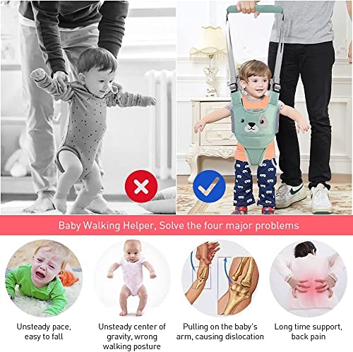 KLERICER Baby Walking Helper - Adjustable Assistant for Infant Learning With Detachable Harness - for 6-36 Months (A)