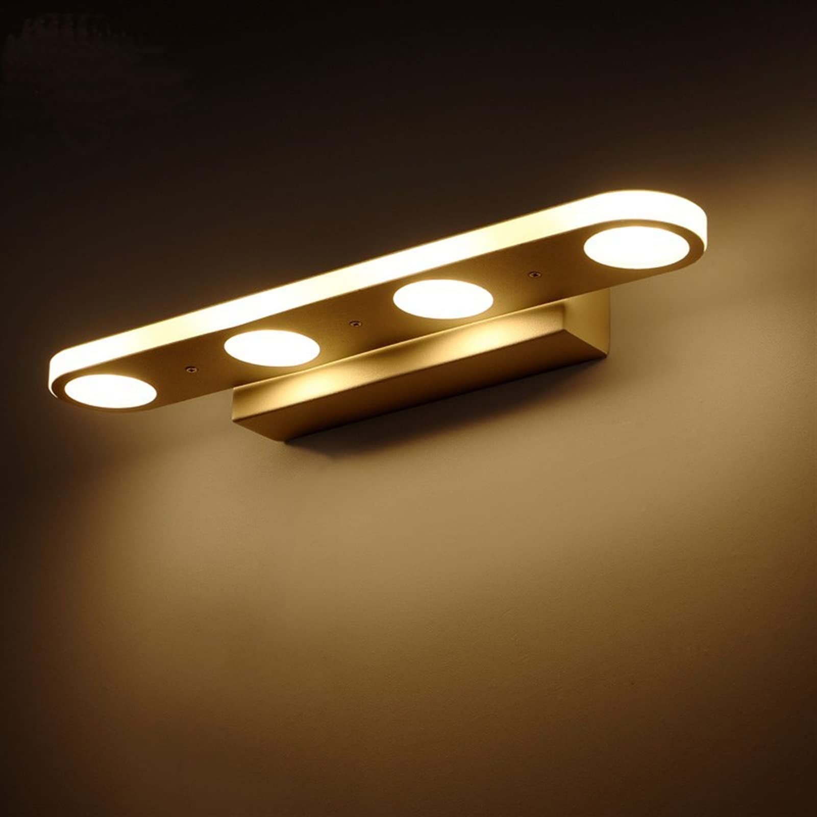 Miroir en cristal de LED pour vanité de salle de bains moderne et maquillage