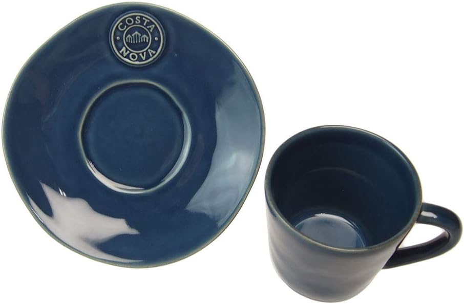 COATA NOVA Nova Tea Cup Saucer, Denim, Parallel Import