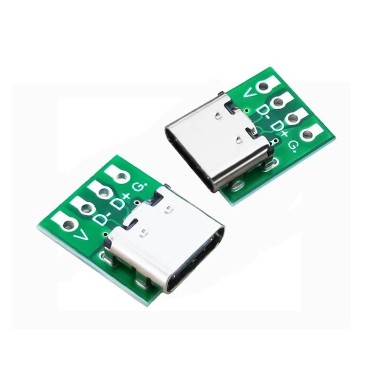 2 Pieces USB Type-C 4 Pin Female Connector Breakout Board-Compatible with UNO | Rpi | Microcontroller Projects-image-39