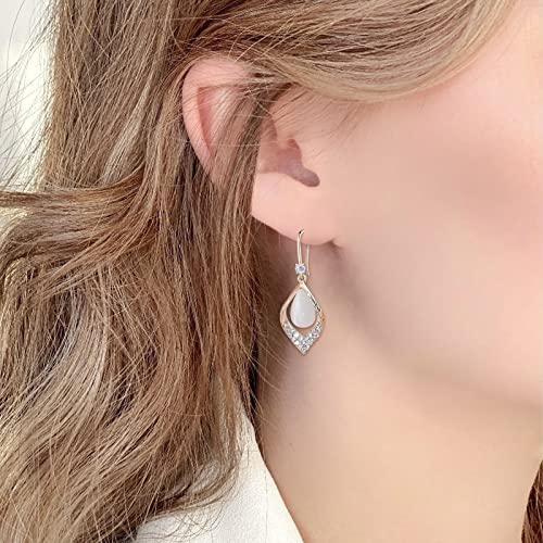 Boucles d'oreilles opale rouge le cadeau idéal pour femme