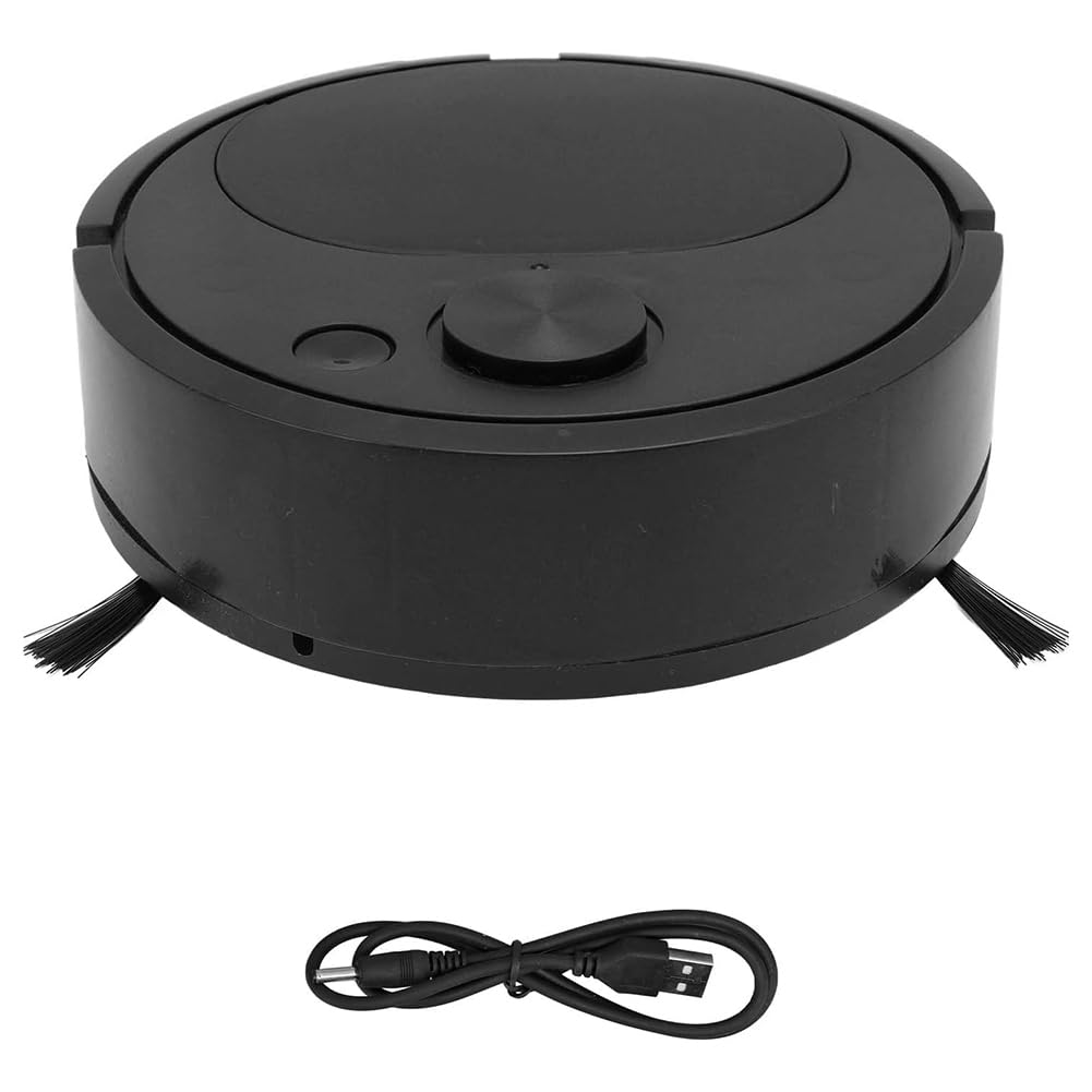 CTRLZS Robot Vacuum Cleaner Multifunctional USB Charging Mini Smart Sweeper for Wooden Floor Tile Carpet