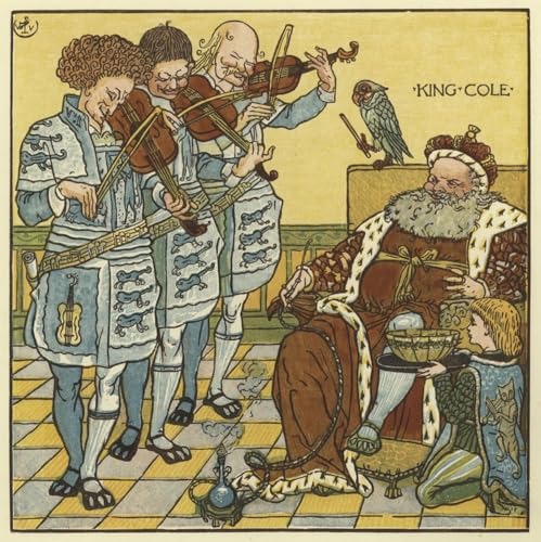 Lienzo King Cole de Walter Crane: Pintura Clásica Decorativa de 60x90cm para Pared