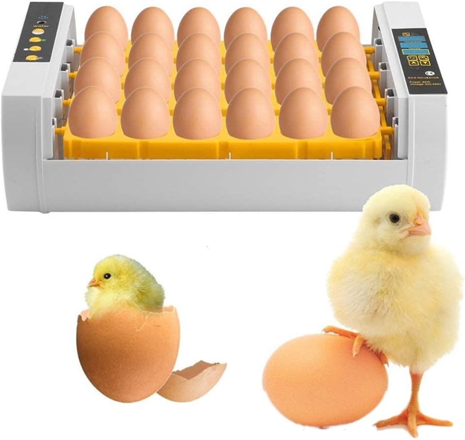 Automatic Egg Incubator - 24 Chicken Egg Incubator Temperature Control Hatching Equipment - Chicken Duck Birds EU Plug/US Plug