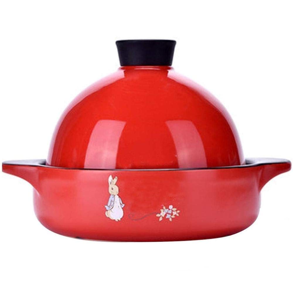 Casserole en argile sans fissure : pot à ragoût en terre cuite résistant aux taches
