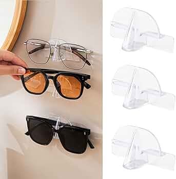 Amazon.co.jp: Wefitfix メガネ置き 壁掛け 3個セット 壁掛け メガネ
