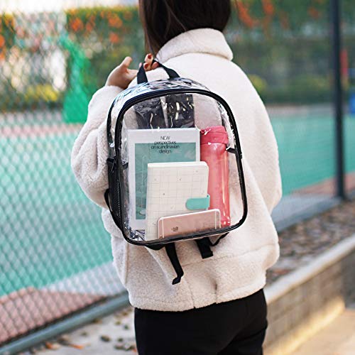 Stadium Approved Clear Mini Backpack Heavy Duty Transparent Backpack For Concert, Security Travel &Stadium #TOP6
