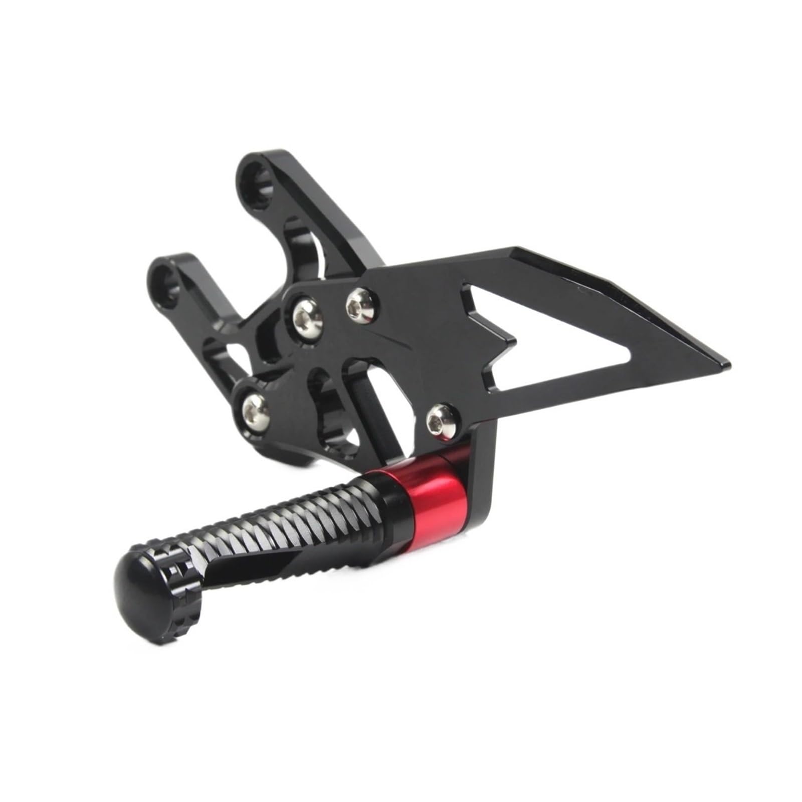 Stopki kierowcy motocykl Podnóżek V2.0 Regulowany podnóżek CNC Część zamienna do motocykla Kołki antypoślizgowe Stop aluminium(Grey 1PCS)