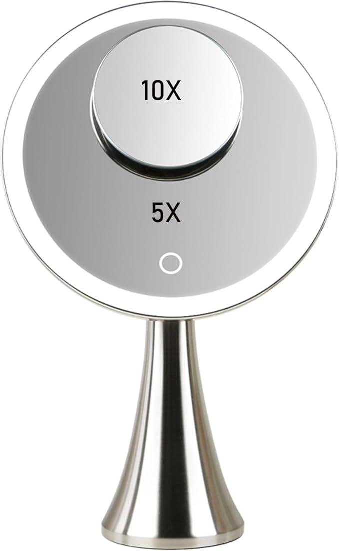 Espejo de maquillaje redondo iluminado LED 9 pulgadas Surdy miniatura 4