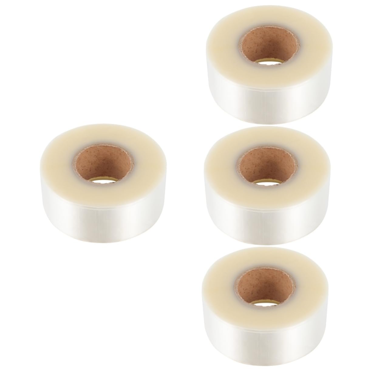 Operitacx 4 Rolls Label Protector Barcode Label Transparent Envelope Seal Stickers Protectors for Library Books Barcode Clear Tape Sticker Protectors Label Protection Tape PVC Self-Adhesive