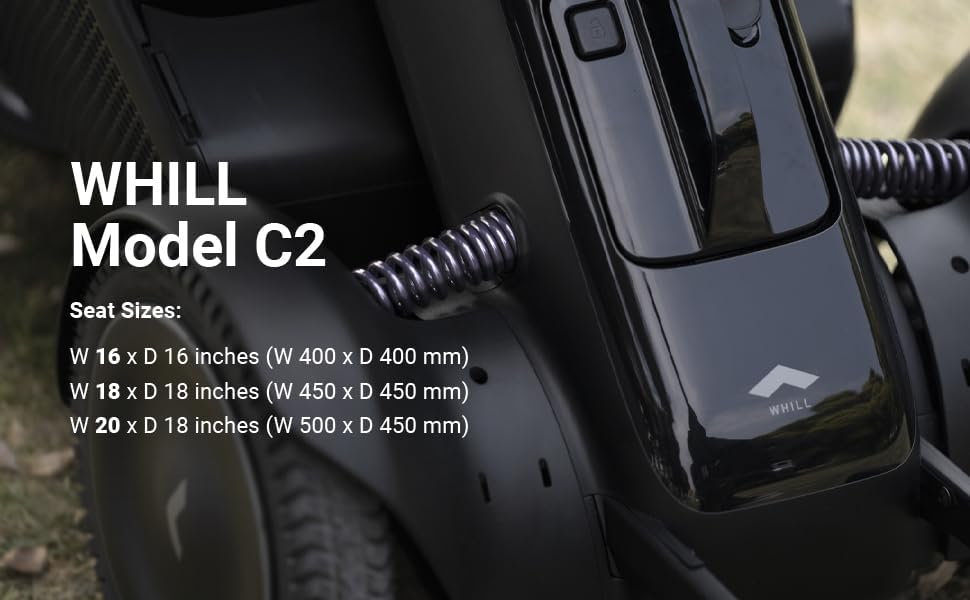 Miniatura 6 de WHILL Modelo C2 Mobility Power Chair de tamaño completo, transportable, compatible con aerolíneas, tecnología inteligente con aplicación para