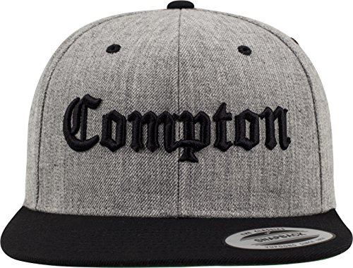 Mister Tee Compton Snapback, Cappello Unisex-Adulto, h.Grey/Blk, One Size