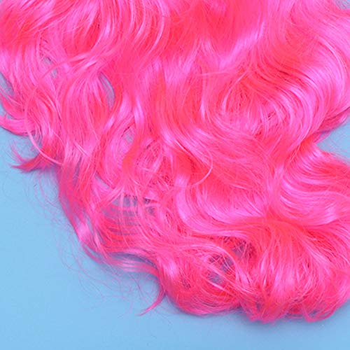 PIXNOR Peruca Longa E Encaracolada de Cabeça Cheia Resistente Ao Calor Onda Anime Cosplay Headpiece