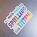 folien-zentrum Mein anderes Spielzeug hat Titten Weiß Hologramm Oilslick Rainbow Flip Flop Aufkleber Metallic Effekt Shocker Auto JDM Tuning OEM Dub Decal Sticker Illest Dapper Oldschool