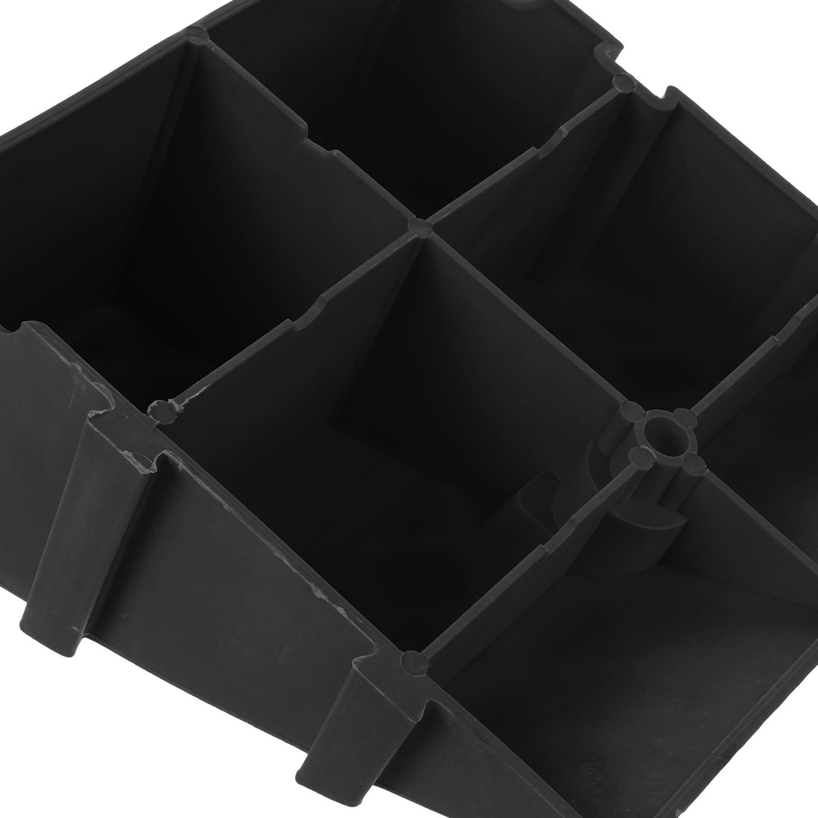 Rampa Portátil Pequeña de Plástico Negro para Vehículos y Sillas de Ruedas
