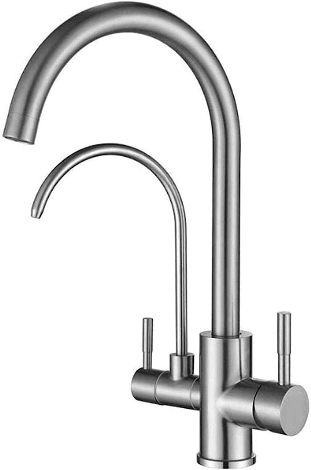 Three Function with Clean Water Outlet Brushed Kitchen Sink Dish 304 Stainless Steel Hot and Cold Rotating Honeycomb Water Can Be Used for Kitchen Scene