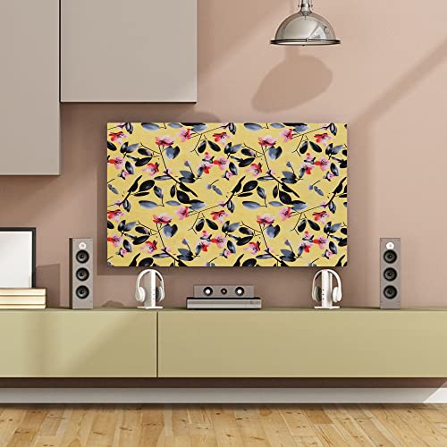 Image of Glassiano Marigold Dustproof Printed 43 inch LED TV Cover Screen Protector Compatible for All Models, Print 10