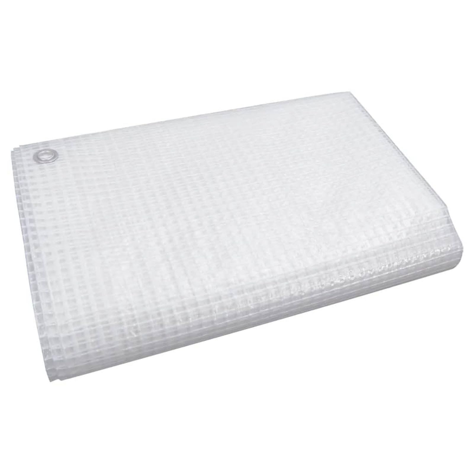 LAPOOH Lona de Gasa de Vuelta, Toldo Impermeable Exterior, Toldo Camping, Lonas para Piscinas, Lonas para Toldos, Lona Protectora, Blanco 140 g/m2 8x8 m