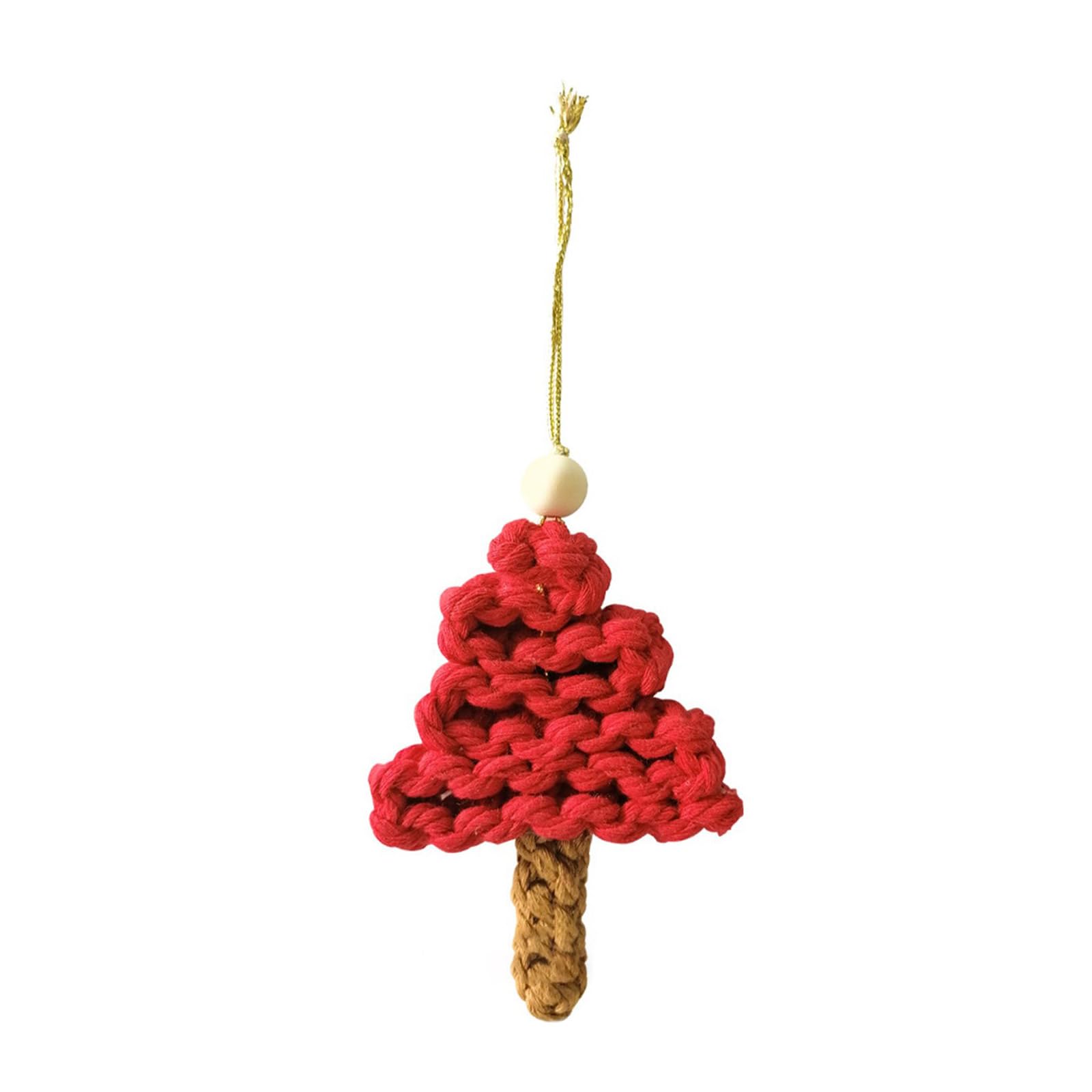carotoe Christmas Tree Kit Christmas Tree Hanging Ornaments Woven Finished Set Hanging Ornaments